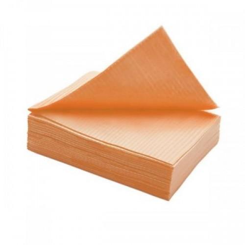 Ламинированные салфетки 33*45 оранжевые (125 шт) ELE STOMA Premium