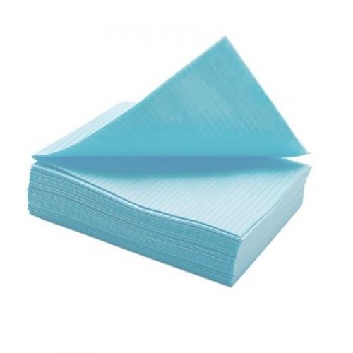 Ламинированные салфетки 33*45 голубые (500шт) ELE STOMA Premium