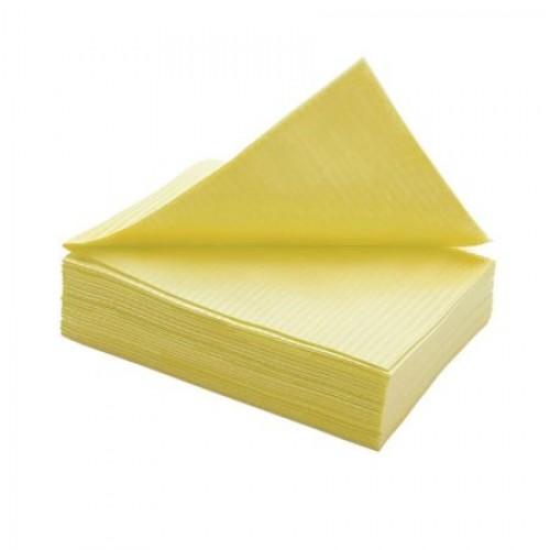 Ламинированные салфетки 33*45 желтые (125 шт) ELE STOMA Premium