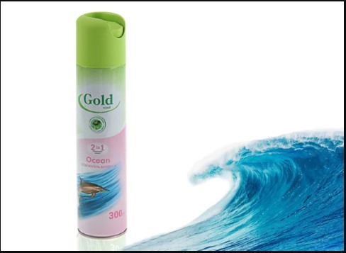 Освежитель воздуха "GOLD WIND" Ocean (Свежесть океанских волн) 300мл