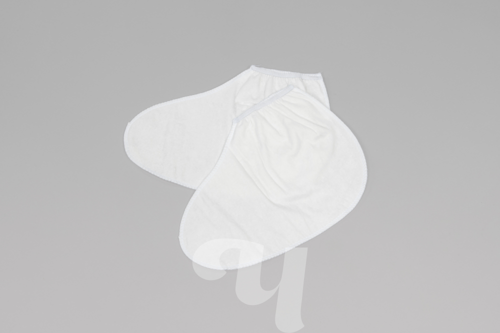 Носки для парафинотерапии из спанлейса утолщенные, белый, 1 пар/упк