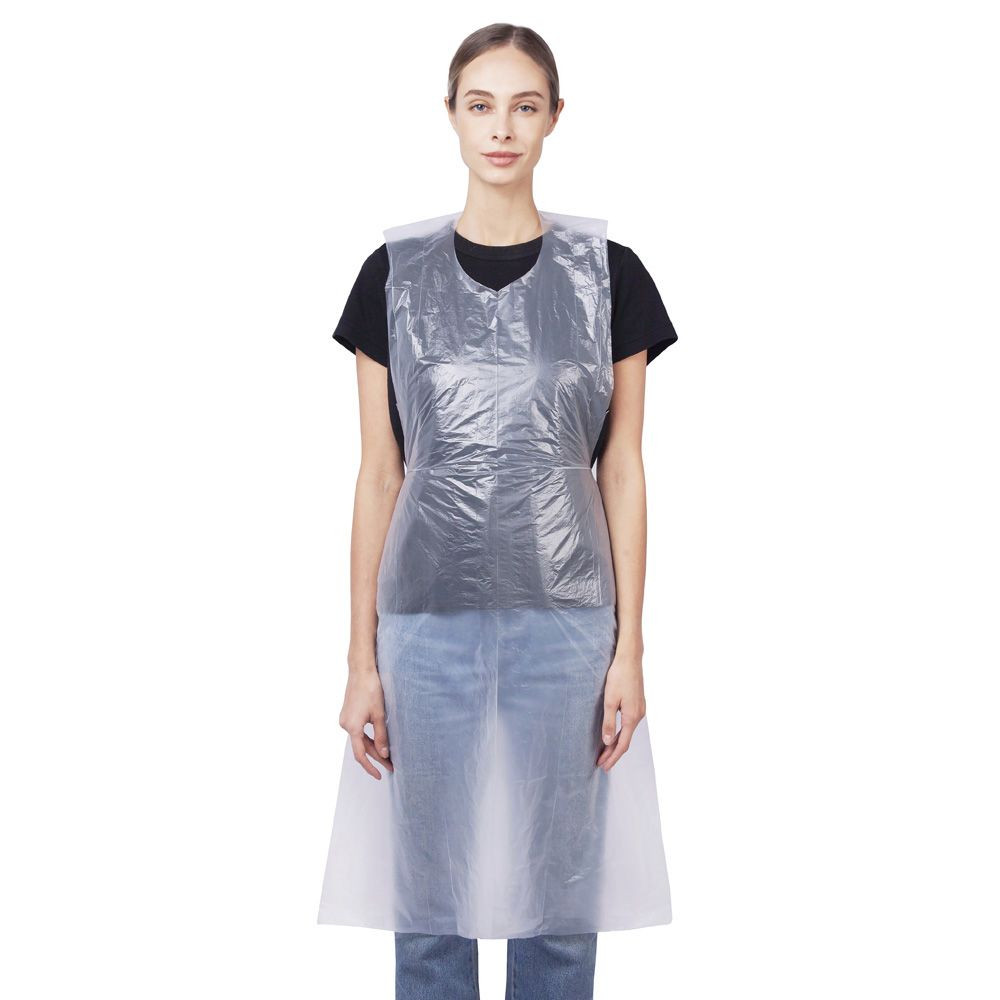 Фартук EleGreen белый п/э 68*110 ЭКОНОМ №100/1000 шт