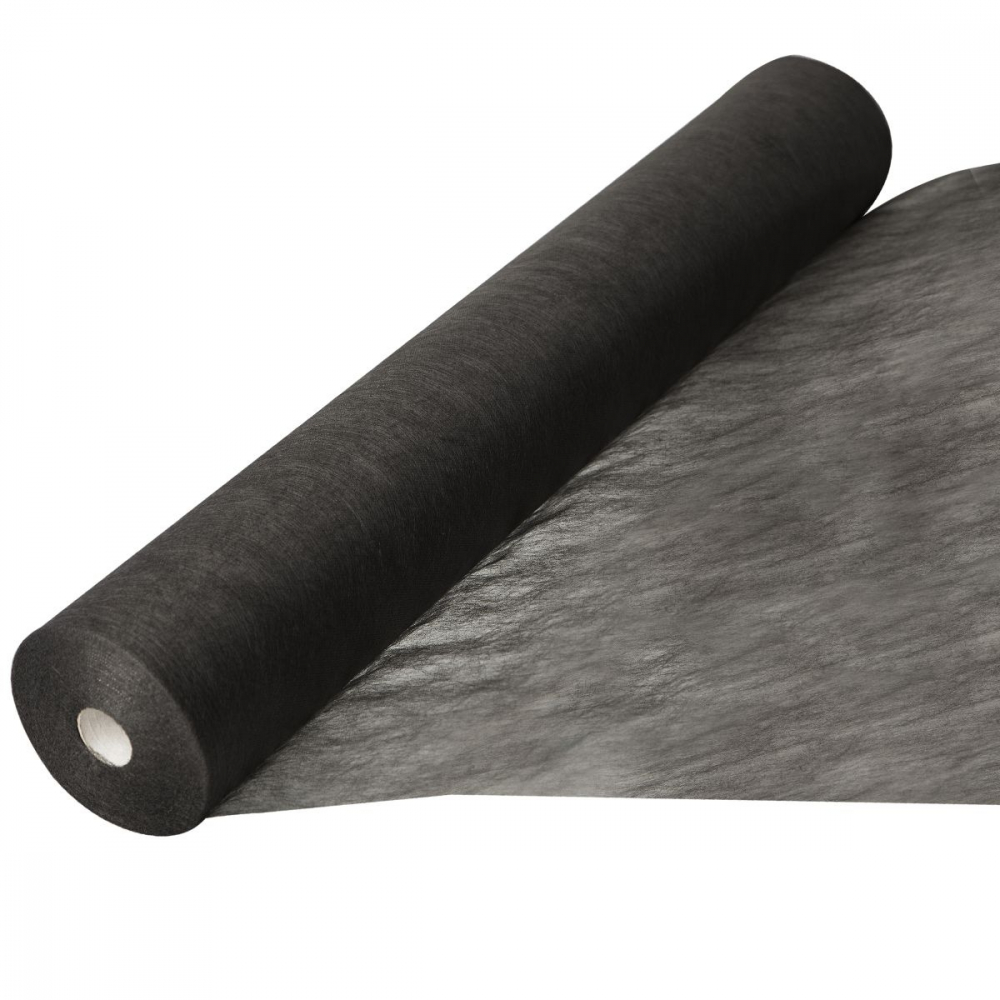 Простыни в рулоне СМС "Нормал" 70*200 см 100 шт черные (плотность 10 г/м2)