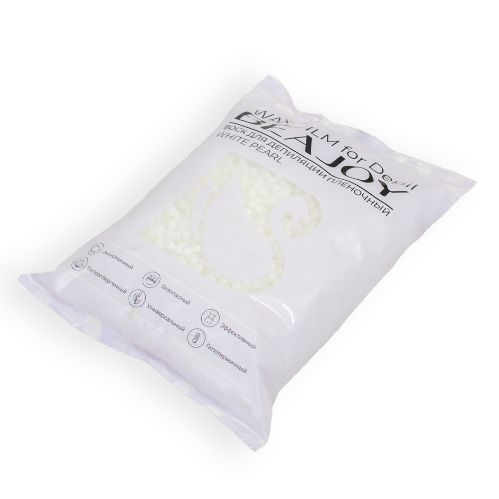 Воск для депиляции пленочный Beajoy White Pearl, 1000 гр,